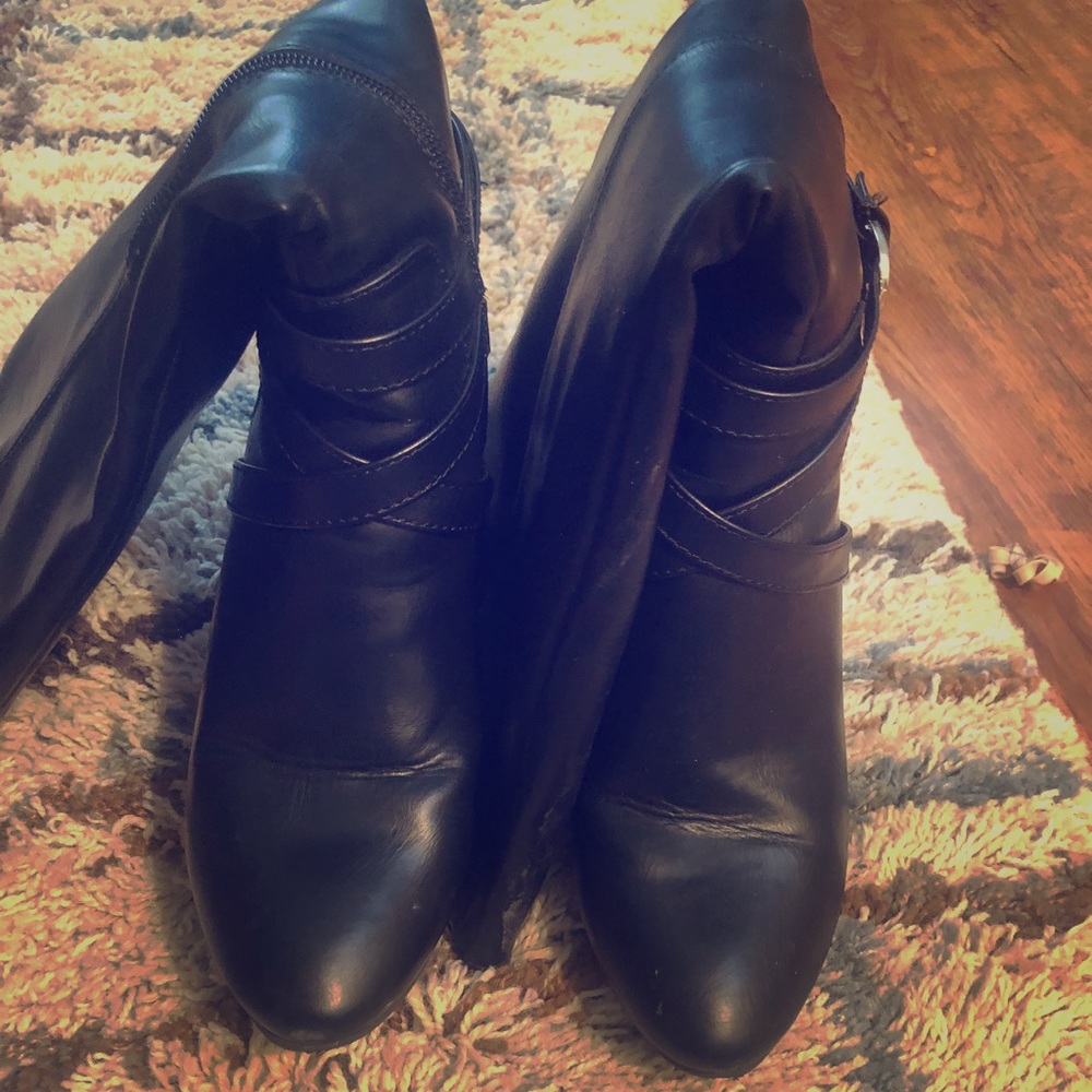 Tall Black Heel Boots. Worn a total of 5 times